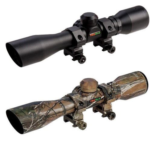 truglo 4x32 crossbow rifle scope with rings tg8504b3 tg8504c3 1